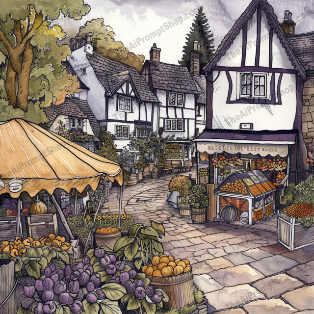 Scenic Landscape Illustration AI MidJourney Image Prompt, 9316 Landscapes & Paintings, midjourney, scenic, landscape, illustration, jungle, temple, village, market, snowy, mountain, cabin, lighthouse, stormy, sea, detailed, tranquil, serene, dramatic, environmental, art, colorful, Midjourney, Ai, Ai Image Prompt, Image Prompt, Prompt