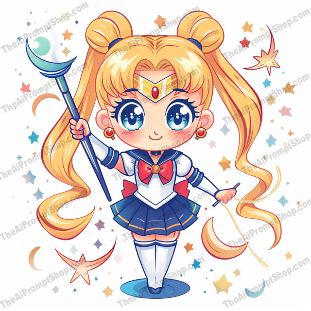 Chibi-Style Popular Characters AI MidJourney Image Prompt, 8422adorable, Ai, Ai Image Prompt, anime style, artistic, bold lines, cartoon style, character art, chibi, colorful illustration, comic style, cute art, cute design, digital art, eye-catching, fan art, fun design, illustration, Image Prompt, midjourney, playful artwork, pop culture, popular characters, Prompt, T Shirt Designs, vibrant colors