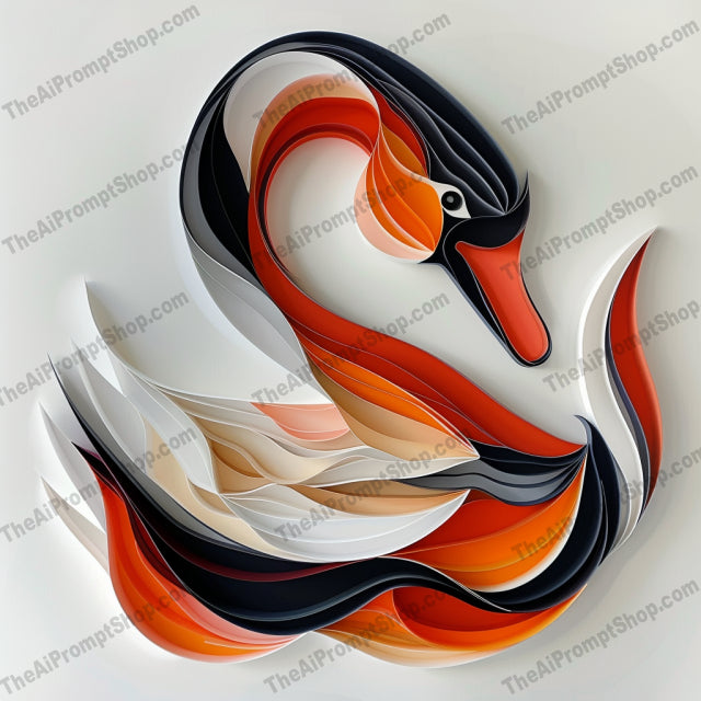 Elegant Paper Art AI MidJourney Image Prompt, 8100animal wall art, artistic animals, contemporary decor, creative decor, decorative art, detailed art, dragon art, elegant designs, handcrafted designs, horse art, intricate animal art, lion art, midjourney, modern art, paper art, paper sculpture, quilling art, swan art, three-dimensional art