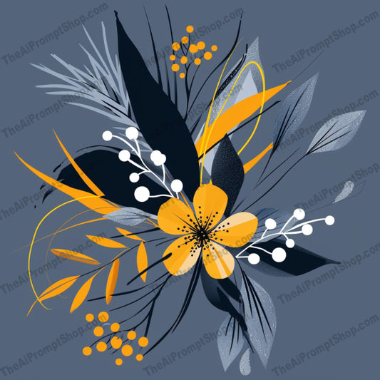 AI MidJourney Image Prompt, Modern Botanical Silhouettes, 4485Abstract foliage prints, Bold botanical silhouettes, Contemporary botanical art, Elegant floral artwork, Florals, Geometric nature art, midjourney, Minimalist plant illustration, Modern leaf patterns, Monochrome leaves with color accents, Nature silhouette design, Stylish flora