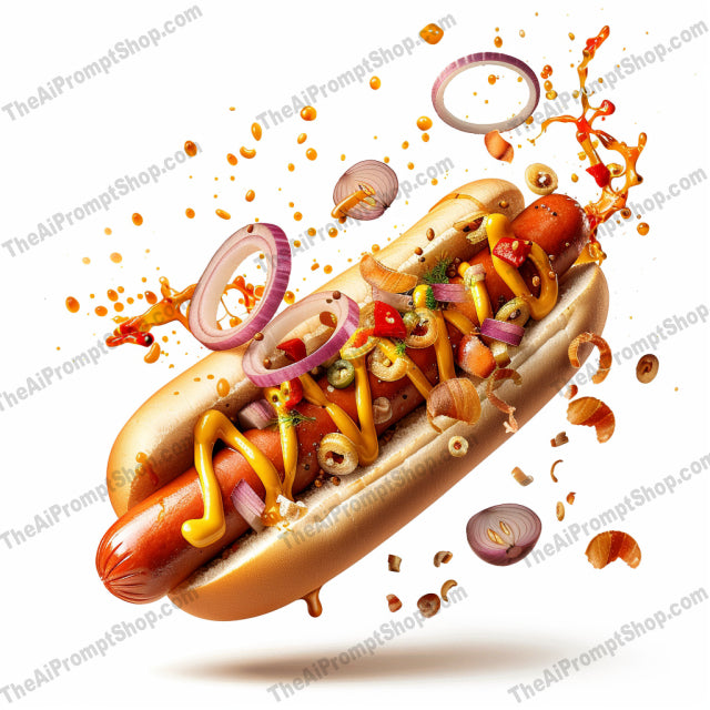 Dynamic Food Explosion Art AI MidJourney Image Prompt, 8348abstract, Ai, Ai Image Prompt, artistic, creative, culinary, detailed, dynamic, energetic, explosion, eye-catching, flavor burst, Food, food art, gourmet, Image Prompt, ingredients, innovative, intricate, midjourney, modern, playful, Prompt, stylized, vibrant, visual feast