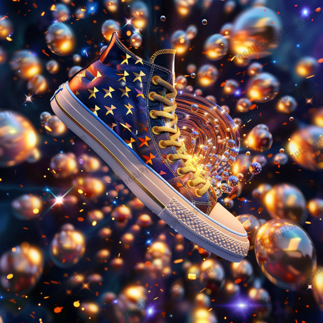 Trendy Sneaker Art AI MidJourney Image Prompt, 9465 Fashion & Accessories, midjourney, sneaker, art, vibrant, creative, fashion, footwear, colorful, trendy, modern, unique, stylish, design, artistic, pop, canvas, streetwear, fashionable, aesthetic, eye-catching, visual, Midjourney, Ai, Ai Image Prompt, Image Prompt, Prompt