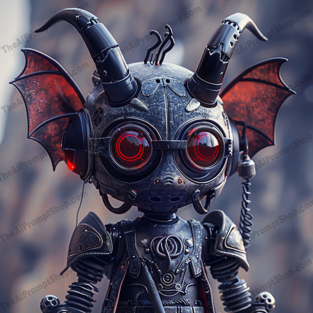 Steampunk Fantasy Creatures AI MidJourney Image Prompt, 8011cosplay, creative, detailed art, futuristic, gears, glowing eyes, imagination, industrial, intricate, mechanical, midjourney, retro-futuristic, robot, sci-fi, steampunk, technology, whimsical, wings