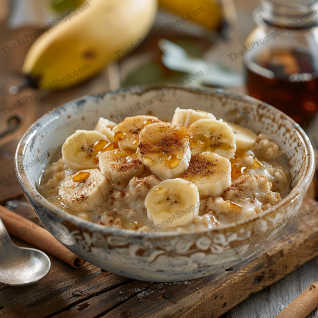 Rustic Breakfast Bliss AI MidJourney Image Prompt, 8376Ai, Ai Image Prompt, artistic, banana, berries, breakfast, butter, charming, cozy, croissants, delicious, detailed, exquisite, Food, food photography, Image Prompt, inviting, jam, midjourney, morning, oatmeal, Prompt, rustic, vibrant, vintage, waffles, warm