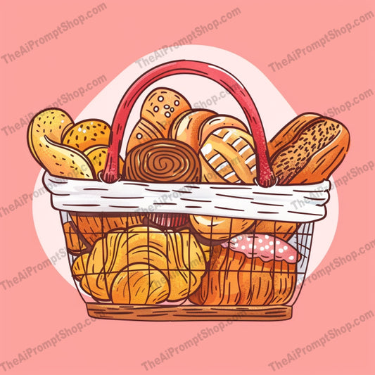 Hand-drawn Grocery Basket AI MidJourney Image Prompt, 9036 Food, midjourney, hand-drawn, illustration, grocery basket, food items, colorful, cheerful, whimsical, artistic, culinary, vibrant colors, fresh, appealing, food illustration, basket of food, playful, art style, grocery shopping, market basket, food art, food collage, Midjourney, Ai, Ai Image Prompt, Image Prompt, Prompt