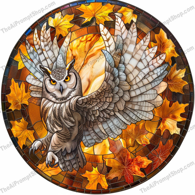 Stained Glass Animal Art AI MidJourney Image Prompt, 8861 Animals, midjourney, stained glass, animal art, howling wolf, majestic unicorn, soaring owl, serene dove, vibrant colors, intricate details, nature, wildlife, artistic, decorative, beautiful, artwork, glass art, handcrafted, ornamental, unique art, animal portraits, elegant design, Midjourney, Ai, Ai Image Prompt, Image Prompt, Prompt