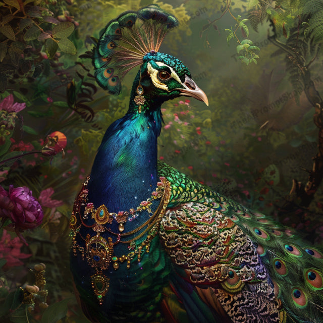 Mystical Creatures and Beings AI MidJourney Image Prompt, 9373 Fantasy, midjourney, fantasy, mystical, creatures, beings, nature, jewelry, elaborate, detailed, colorful, horse, peacock, forest, portrait, elegant, enchanting, nature, mythical, ornate, fantasy art, mythology, Midjourney, Ai, Ai Image Prompt, Image Prompt, Prompt