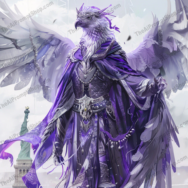 Epic Fantasy Characters AI MidJourney Image Prompt, 9447 Animals, midjourney, epic, fantasy, vibrant, detailed, majestic, armored, elephant, ancient, Roman, mystical, bird-like, creature, purple robes, regal, peacock, luxurious, feathers, attire, Eiffel Tower, grandeur, mythical, adventure, Midjourney, Ai, Ai Image Prompt, Image Prompt, Prompt