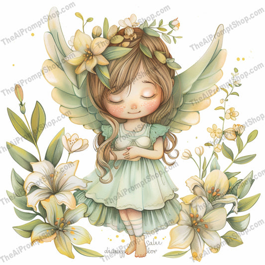 Enchanting Pastel Dreams AI MidJourney Image Prompt, 8024artistic, delicate, dreamy., enchanting, fairies, fantasy, feminine, floral, gentle, intricate, magic, mermaid, midjourney, pastel, peaceful, prayer, serene, soft colors, whimsical