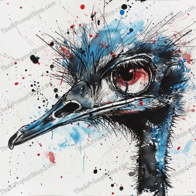 Splatter Style Rooster AI MidJourney Image Prompt, 8772 Animals, midjourney, rooster, splatter art, abstract, vibrant, dynamic, colorful, expressive, bold, modern art, animals, birds, farm life, artistic, creative, unique, eye-catching, decor, illustration, watercolor style, ink splatter, Midjourney, Ai, Ai Image Prompt, Image Prompt, Prompt