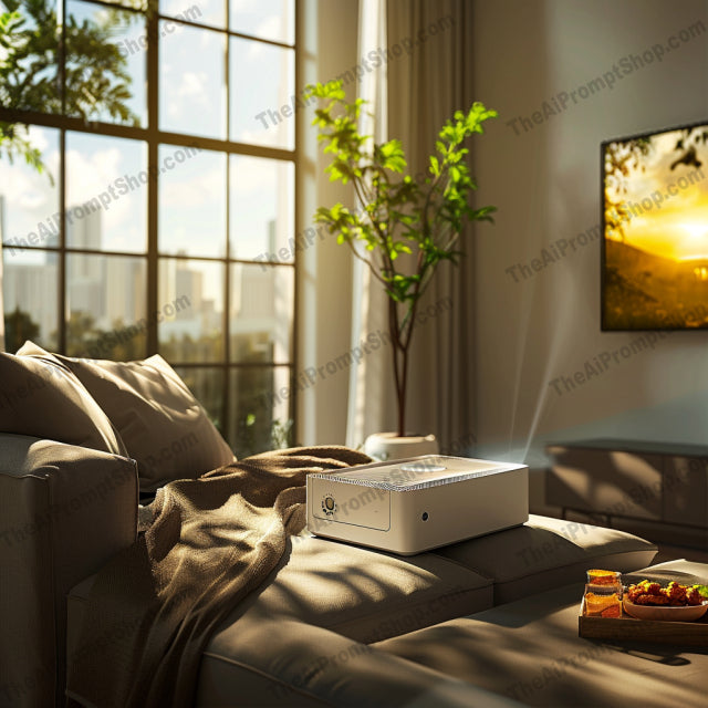 Modern Interior Technology AI MidJourney Image Prompt, 9009 Mockups - Interior Design, midjourney, modern, interior, technology, minimalistic, living space, organized, sleek, tech gadgets, ambiance, design, home, decoration, technology setup, modern living, home office, entertainment, devices, smart home, clean design, sunlight, Midjourney, Ai, Ai Image Prompt, Image Prompt, Prompt