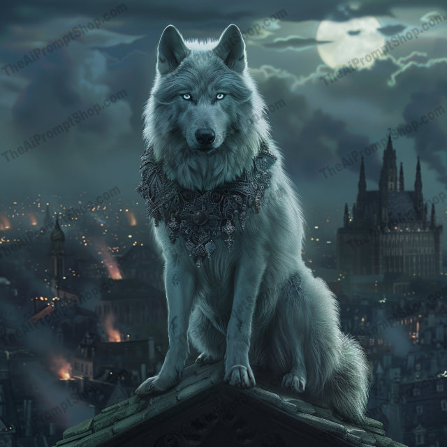 Regal Animals in Fantasy Cityscape AI MidJourney Image Prompt, 8781 Animals, midjourney, fantasy, animals, regal, majestic, cityscape, night, owl, fox, wolf, magical, mystical, royalty, enchantment, artwork, digital art, illustration, whimsical, detailed, scenic, urban fantasy, Midjourney, Ai, Ai Image Prompt, Image Prompt, Prompt