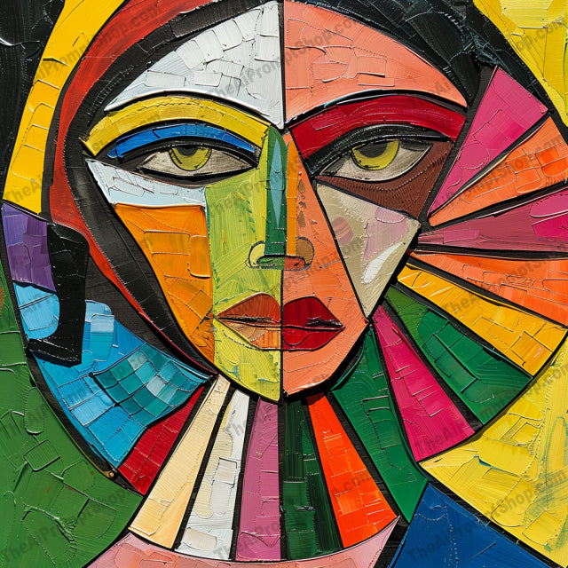 Vibrant Geometric Art AI MidJourney Image Prompt, 8338abstract, Ai, Ai Image Prompt, art, artwork, bold colors, colorful, composition, creative, cubist, decor, dynamic, engaging, expressive, geometric, Image Prompt, lively, midjourney, modern art, patterns, Portraits & People, Prompt, shapes, vibrant, visual interest, vivid