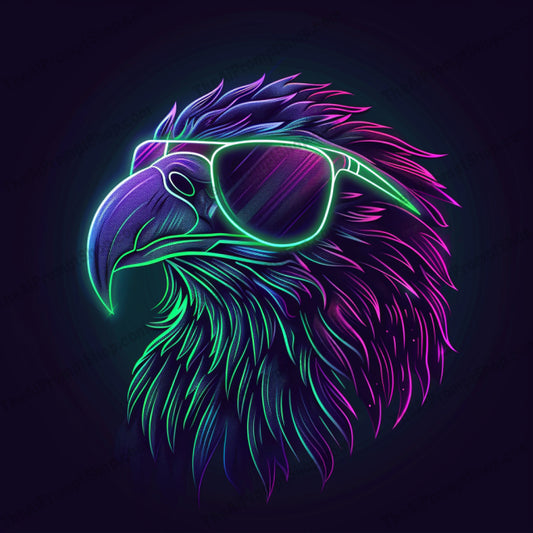 Neon Animal Art AI MidJourney Image Prompt, 9277 Animals, midjourney, neon, animal art, modern illustration, vibrant colors, contemporary, eagle, cat, lion, headphones, sunglasses, digital art, graphic design, wildlife, colorful, artwork, glowing, electric, feline, avian, glasses, neon lights, Midjourney, Ai, Ai Image Prompt, Image Prompt, Prompt