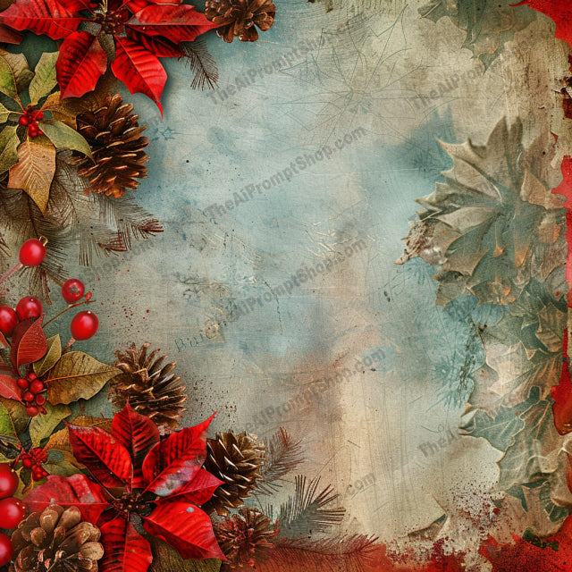 Vintage Botanical Art AI MidJourney Image Prompt, 8208butterflies, distressed, elegant, flora, flowers, garden, holly, illustrationmidjourney, nature, nostalgic, poinsettias, rustic decor, seasonal, sunflowers, timeless, tulips, vintage botanical art