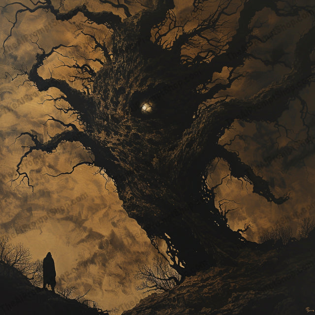 Epic Fantasy Confrontations AI MidJourney Image Prompt, 9392 Fantasy, midjourney, epic, fantasy, confrontation, mythical, creatures, digital painting, dramatic, atmospheric, solitary figure, colossal, dark, moody, intricate details, awe, tension, storytelling, otherworldly, designs, imagination, art, Midjourney, Ai, Ai Image Prompt, Image Prompt, Prompt