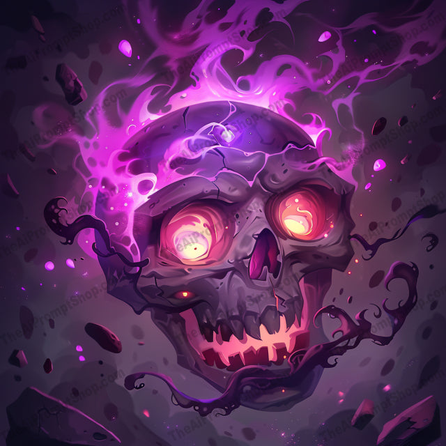 Mystical Fantasy Scene AI MidJourney Image Prompt, 9379 Game Assets, midjourney, fantasy, mystical, cauldron, glowing mushrooms, floating skull, treasure chest, magic, whimsical, adventure, fairytale, enchanted, mysterious, otherworldly, mythical, glow, treasure, potions, dark forest, imaginative, epic, Midjourney, Ai, Ai Image Prompt, Image Prompt, Prompt