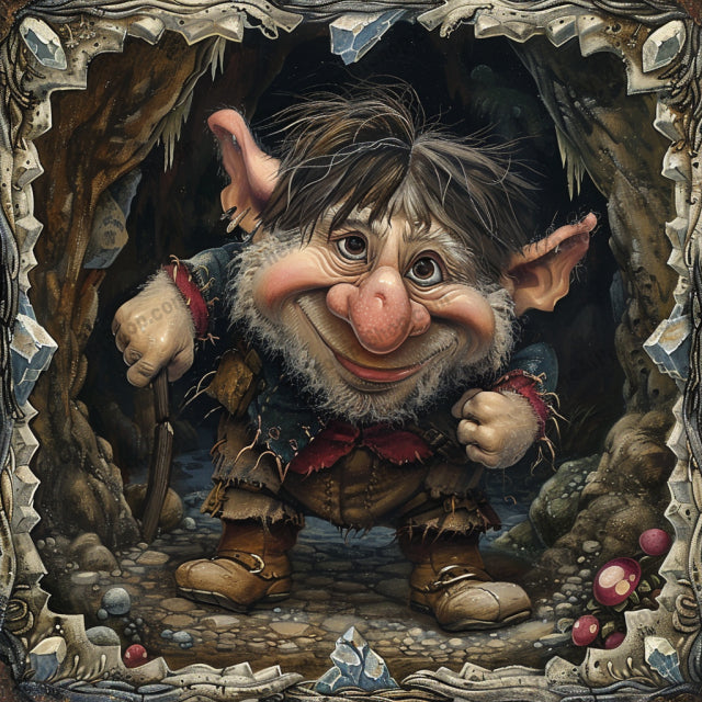 Whimsical Forest Creatures AI MidJourney Image Prompt, 8071AI image prompts, charming characters, creative AI tools, creative prompts, detailed fantasy designs, enchanted storytelling, fairy tale characters, fairy tale world, fantasy art inspiration, imaginative art, magical fairies, midjourney, mystical elves, storybook visuals, troll illustrations, whimsical forest art, whimsical visuals, woodland gnomes