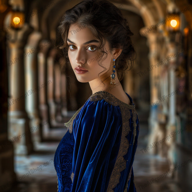 Elegant Historical Fashion Portrait AI MidJourney Image Prompt, 8845 Animals, midjourney, elegant portrait, historical fashion, regal attire, opulence, flowing gowns, intricate details, exquisite fashion, sophisticated style, cultural blend, artistic background, luxurious, vintage fashion, timeless elegance, majestic look, ornate dresses, classical style, costume design, fashion photography, historical depiction, cultural attire, Midjourney, Ai, Ai Image Prompt, Image Prompt, Prompt
