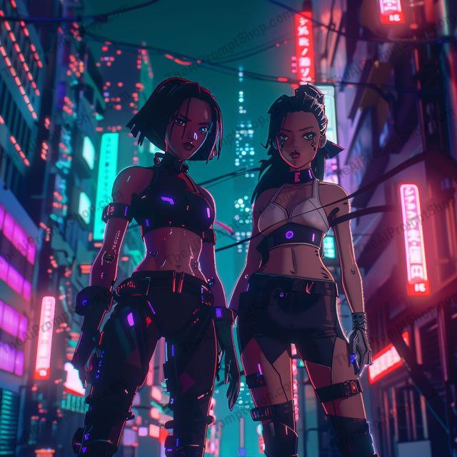 AI MidJourney Image Prompt, Neon Noir Narratives, 5140Advanced technology design, Animation, Atmospheric lighting, cartoon, Cyberpunk aesthetic, Digital art style, Dystopian vibe, Futuristic cityscape, Glowing elements, Metropolis concept art, midjourney, Neon color palette, Neon-lit visuals, Night-time ambience, Urban science fiction
