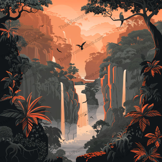 AI MidJourney Image Prompt, Sunset Silhouette, 4724Bird silhouettes, chat gpt, chat gpt prompts, chatgpt, chatgpt prompts, Landscapes, midjourney, Nature and city contrast, Peaceful dusk, Rustic charm, Silhouetted landscapes, Sunset color scheme, Twilight art, Urban skyline art, Warm color gradients