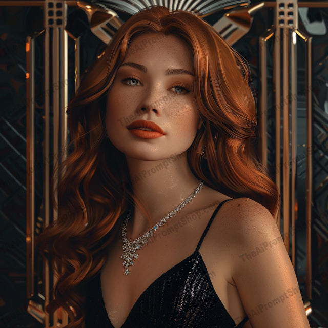 Vintage Glamour Portrait AI MidJourney Image Prompt, 8793 Animals, midjourney, vintage, glamour, art deco, elegant, luxurious, opulent, portrait, woman, classic, timeless, fashion, style, retro, sophisticated, beauty, refined, 1930s, 1940s, photorealistic, photography, Midjourney, Ai, Ai Image Prompt, Image Prompt, Prompt