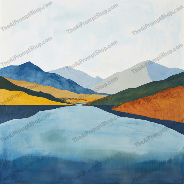 Mountain Landscape Painting AI MidJourney Image Prompt, 8701 Landscapes & Paintings, midjourney, mountain, landscape, painting, serene, nature, reflection, beautiful, outdoors, tranquility, scenic, art, calm, majestic, bright hues, sky, still waters, breathtaking, peaceful, panoramic, inspirational, Midjourney, Ai, Ai Image Prompt, Image Prompt, Prompt