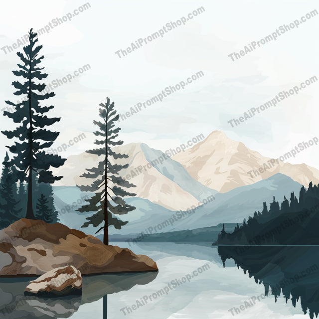 Mountain Landscape Painting AI MidJourney Image Prompt, 8701 Landscapes & Paintings, midjourney, mountain, landscape, painting, serene, nature, reflection, beautiful, outdoors, tranquility, scenic, art, calm, majestic, bright hues, sky, still waters, breathtaking, peaceful, panoramic, inspirational, Midjourney, Ai, Ai Image Prompt, Image Prompt, Prompt