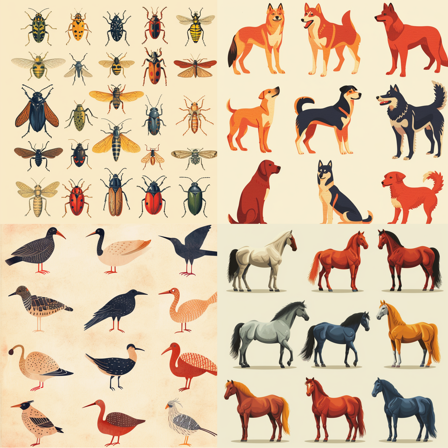 Animal illustration created from an AI image prompt.