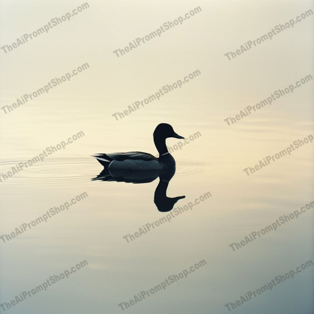 Reflection of Birds on Water AI MidJourney Image Prompt, 9311 Animals, midjourney, bird, reflection, water, tranquility, sunset, serene, peaceful, solitude, soft colors, nature, wildlife, calm, stillness, beautiful, high quality, artistic, landscape, photography, elegant, minimalistic, Midjourney, Ai, Ai Image Prompt, Image Prompt, Prompt