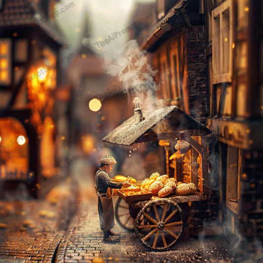 Miniature Market Scenes AI MidJourney Image Prompt, 8880 Animals, midjourney, Miniature, Market, Rustic, Vintage, Nostalgic, Town, Stalls, Vendors, Old-World Charm, Detail, Charm, Warmth, Heartwarming, Scene, Classic, Street, Townscape, Street Vendors, Cozy, Artisan, Midjourney, Ai, Ai Image Prompt, Image Prompt, Prompt
