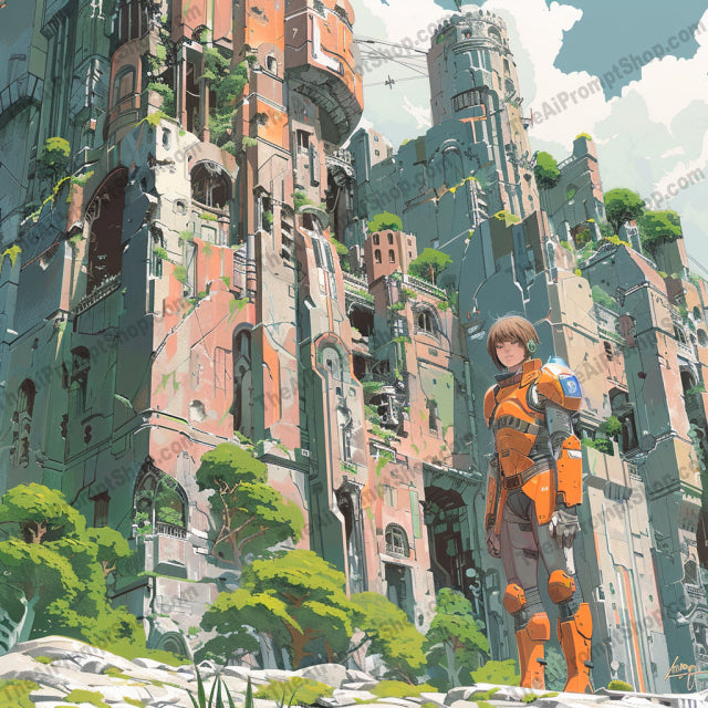 Futuristic Characters and Cityscapes AI MidJourney Image Prompt, 9327 Character Art, midjourney, futuristic, characters, cityscapes, digital art, advanced technology, mechanical designs, urban environment, high-tech suits, futuristic world, science fiction, robotics, innovative architecture, futuristic buildings, cyberpunk, artistic illustration, dystopian, sci-fi character, tech gear, modern art, digital painting, Midjourney, Ai, Ai Image Prompt, Image Prompt, Prompt