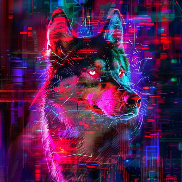 Neon Glitch Animals AI MidJourney Image Prompt, 8774 Animals, midjourney, neon, glitch, animals, digital, futuristic, vibrant, luminescent, art, modern, edgy, neon lights, urban, contemporary, wildlife, electronic, cyber, cool, stylized, artistic, trendy, Midjourney, Ai, Ai Image Prompt, Image Prompt, Prompt