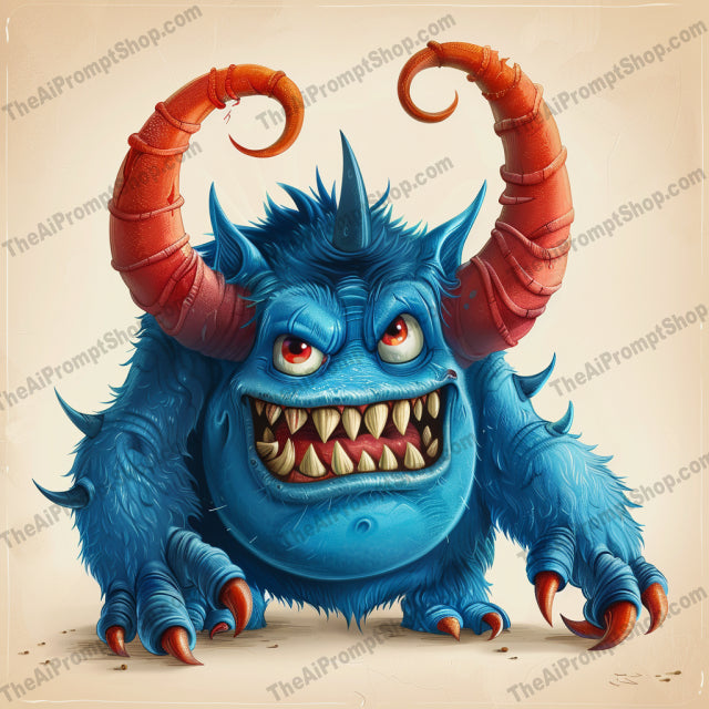 AI MidJourney Image Prompt, Mythical Creature, 4844Bright colors, Cartoonish style, chat gpt, chat gpt prompts, chatgpt, chatgpt prompts, Cheerful monsters, Digital creature concept, Dynamic poses, Fantasy creature design, midjourney, Mythic whimsy, Scary