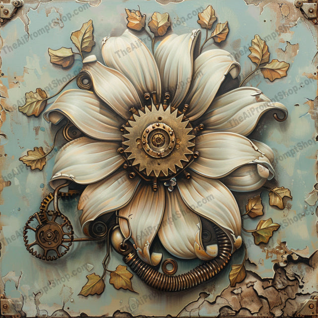 Steampunk Animal and Floral Artwork AI MidJourney Image Prompt, 9506 Fantasy, midjourney, steampunk, owl, dragonfly, flower, hummingbird, mechanical, intricate, artwork, fantasy, nature, gears, cogs, vintage, retro, detailed, whimsical, steampunk art, machine, rustic, natural forms, Midjourney, Ai, Ai Image Prompt, Image Prompt, Prompt