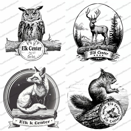 Elegant Wildlife Art AI MidJourney Image Prompt, 9080 Animals, midjourney, wildlife, animal art, elegant, black-and-white, illustration, nature, detailed, precision, elegant wildlife, forest animals, realistic art, nature illustration, owl art, deer art, fox art, squirrel art, pen and ink, vintage style, wildlife illustration, forest creatures, art print, Midjourney, Ai, Ai Image Prompt, Image Prompt, Prompt