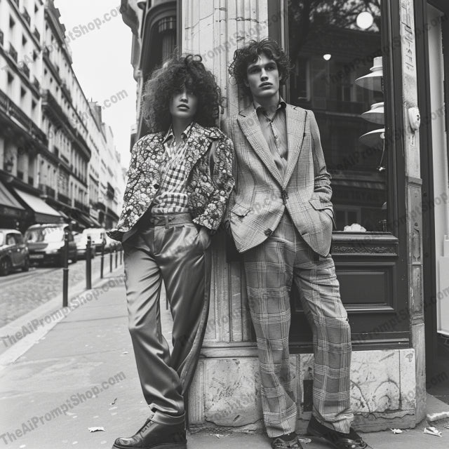 Fashionable Couples in Street Style AI MidJourney Image Prompt, 8973 Portraits & People, midjourney, fashion, street style, couples, modern clothing, vintage clothing, urban fashion, stylish, trendy, couple goals, city fashion, outdoor fashion, fashion photography, contemporary, artistic, fashionable, streetwear, urban style, fashion statement, fashion trends, urban lifestyle, Midjourney, Ai, Ai Image Prompt, Image Prompt, Prompt