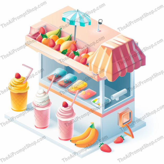 Charming Market Stalls AI MidJourney Image Prompt, 9459 Isometrics & Icons, midjourney, market, stall, illustration, colorful, whimsical, detailed, creative, products, charming, art, digital, outdoor, vendors, shops, fruit, vegetables, books, toys, stationery, flowers, Midjourney, Ai, Ai Image Prompt, Image Prompt, Prompt