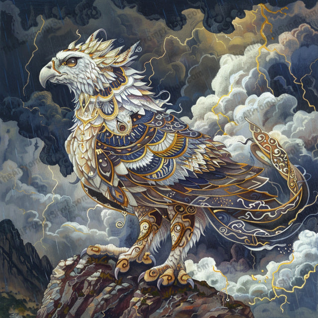 Majestic Mythical Creatures AI MidJourney Image Prompt, 8037AI image prompts, artistic exploration, celestial art, creative inspiration, detailed illustrations, dragon illustrations, epic creatures, fantasy designs, fantasy inspiration, fantasy storytelling, griffin designs, legendary beings, majestic beings, midjourney, mythical art, mythical legends, phoenix art, storytelling visuals, unicorn art, vibrant art