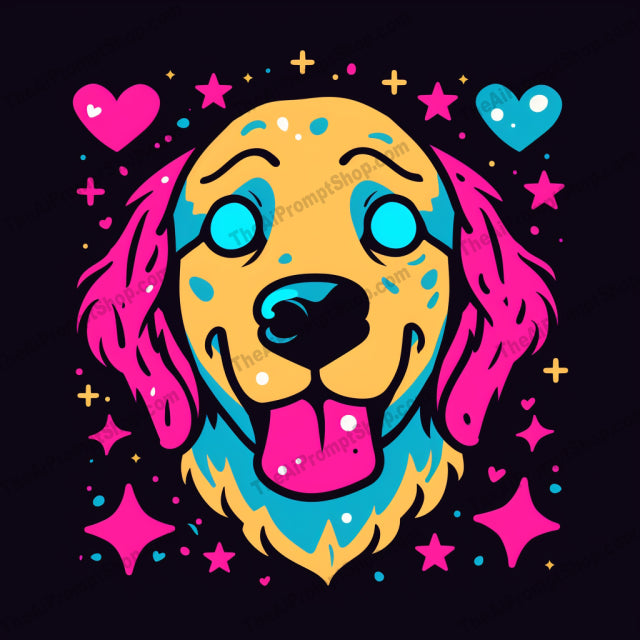 Neon Pop Art Dogs AI MidJourney Image Prompt, 8889 Animals, midjourney, neon, pop art, dog illustrations, vibrant colors, modern art, lively, playful, bright, bold, fun, colorful, canine, pets, animals, artistic, graphic design, contemporary, trendy, eye-catching, decorative, Midjourney, Ai, Ai Image Prompt, Image Prompt, Prompt