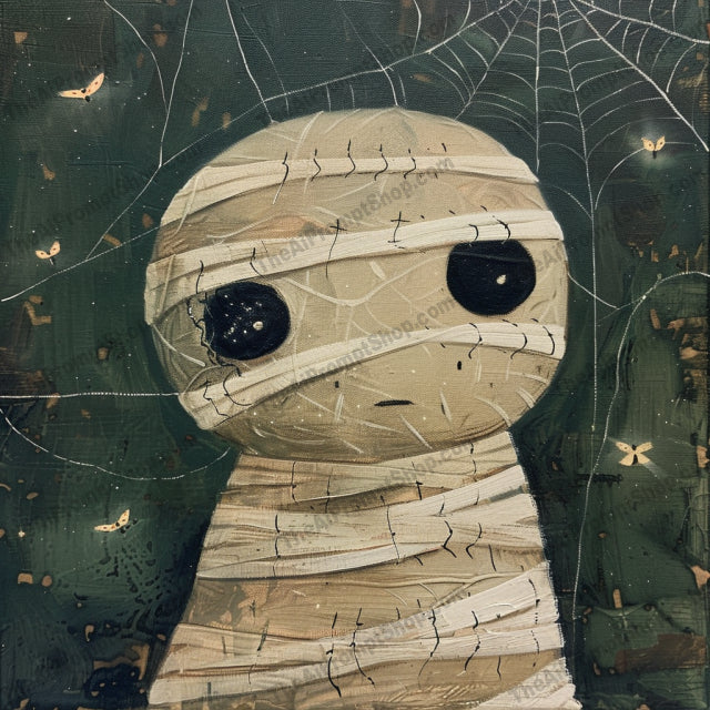 Whimsical Halloween Creatures AI MidJourney Image Prompt, 8093autumn decor, cute mummy, eerie creatures, eerie doll, fall art, festive art, ghostly owl, Halloween art, Halloween decor, Halloween illustrations, Halloween vibes, haunted wolf, midjourney, playful Halloween, quirky Halloween, spooky cute, spooky decor, spooky season, whimsical creatures