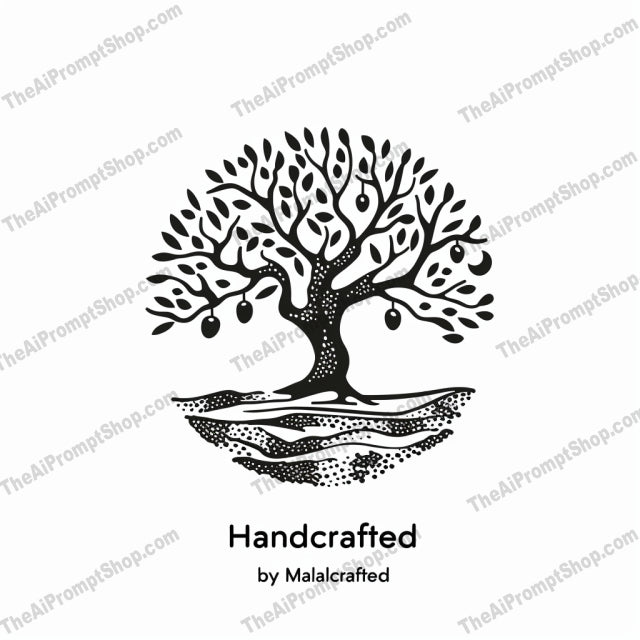 Handcrafted Artisan Logos AI MidJourney Image Prompt, 8640Ai, Ai Image Prompt, Art, Artisan, Branding, Business, Craft, Creative, Design, Elegant, Emblem, Handcrafted, Icon, Image Prompt, Logo, Logos, midjourney, Minimalist, Nature, Olive Branch, Prompt, Sculptor, Sophisticated, Studios, Tree, Unique