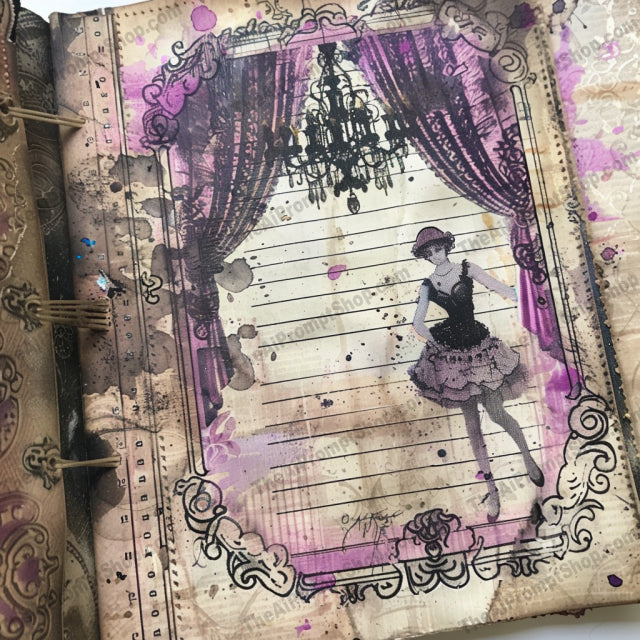 Vintage Circus-Themed Illustration AI MidJourney Image Prompt, 8237artistic, carousel, classic motifs, collectiblemidjourney, colorful, detailed, distressed textures, fantasy, imaginative, nostalgia, old-world charm, stage curtains, vintage circus illustration, whimsical