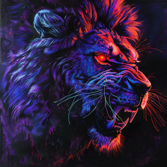 AI MidJourney Image Prompt, Neon Wilderness, 4861Abstract nature, chat gpt, chat gpt prompts, chatgpt, chatgpt prompts, Color splash, Digital neon portraits, Electric color palette, Ethereal creatures, Feral splendor, Fluorescent artistry, Glowing wilderness, Luminous beasts, midjourney, Neon animal art, Neon jungle, Psychedelic fauna, Radiant fur, Scary, Surreal predators, Vibrant wildlife, Wild energy