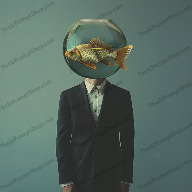 Surreal Portraits with Object Heads AI MidJourney Image Prompt, 8766 Animals, midjourney, surreal, portrait, whimsical, imaginative, vintage machinery, fishbowl, eyeball, red balloon, thought-provoking, unconventional, creative, artistic, fantasy, conceptual, whimsy, modern art, visual art, unique, bizarre, head replacement, Midjourney, Ai, Ai Image Prompt, Image Prompt, Prompt