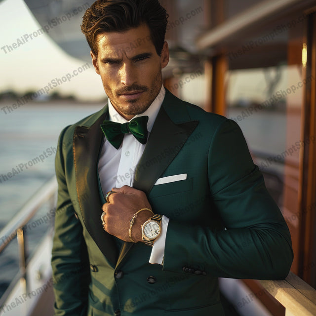 Stylish Yacht Fashion AI MidJourney Image Prompt, 9331 Portraits & People, midjourney, yacht fashion, luxury, elegance, stylish, sophistication, boat lifestyle, high-class, meticulously styled, refined attire, fashionable, chic, nautical, upscale, exclusive, model photography, yachting, luxurious, high-end fashion, accessories, dockside, Midjourney, Ai, Ai Image Prompt, Image Prompt, Prompt