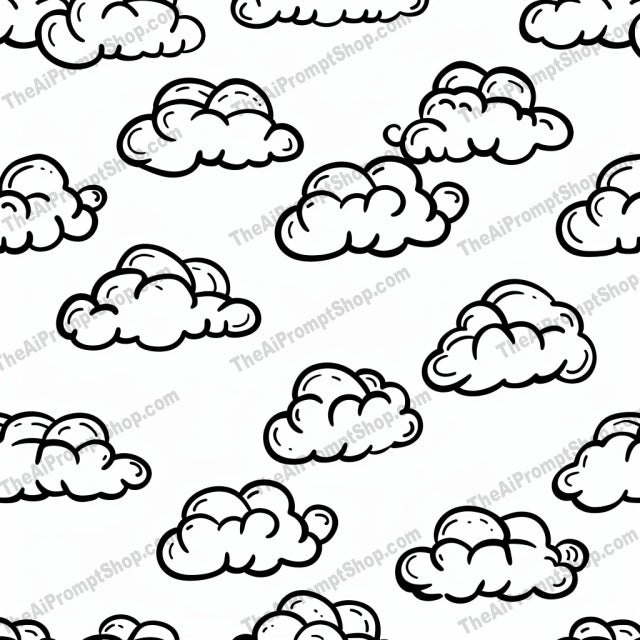 Black and White Pattern Designs AI MidJourney Image Prompt, 8716 Patterns & Wallpapers, midjourney, black and white, illustration, pattern, clouds, leaves, stars, coloring, art, design, abstract, minimalist, nature, sky, botanical, floral, doodle, line art, simple, elegant, decorative, Midjourney, Ai, Ai Image Prompt, Image Prompt, Prompt