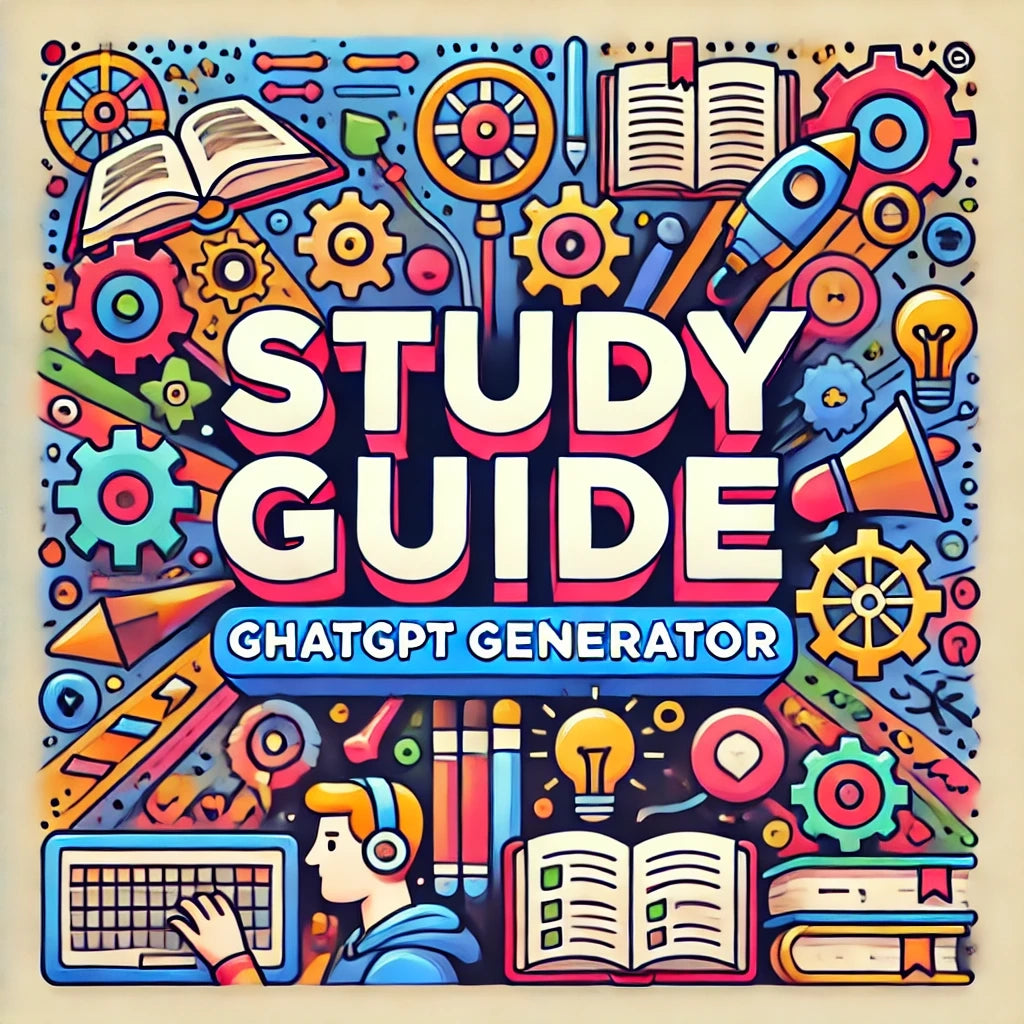 Book Study Guide ChatGPT Prompt Generator | Customizable, Time-Saving, and Comprehensivebook analysis, book club tools, book study guide, book summaries, ChatGPT Generator, ChatGPT Tools, customizable study guides, literary analysis tool, literature study guide, student study aids, study guide generator, teacher resources
