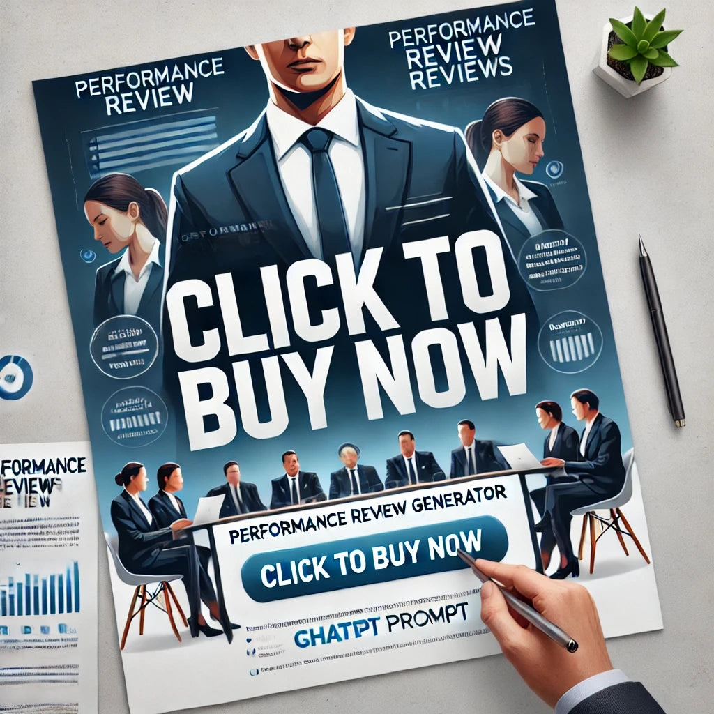 Employee Performance Review GeneratorAI HR Tool, AI Review Tool, AI-Driven Reviews, Chat GPT, Chat GPT Prompts, ChatGPT, ChatGPT Commands, ChatGPT Generator, ChatGPT Tools, Employee Evaluations, Employee Feedback Tool, HR Performance Reviews, Performance Review Generator, Professional Review Tool