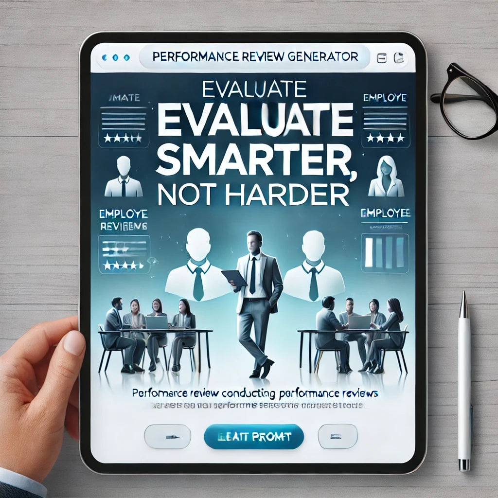 Employee Performance Review GeneratorAI HR Tool, AI Review Tool, AI-Driven Reviews, Chat GPT, Chat GPT Prompts, ChatGPT, ChatGPT Commands, ChatGPT Generator, ChatGPT Tools, Employee Evaluations, Employee Feedback Tool, HR Performance Reviews, Performance Review Generator, Professional Review Tool